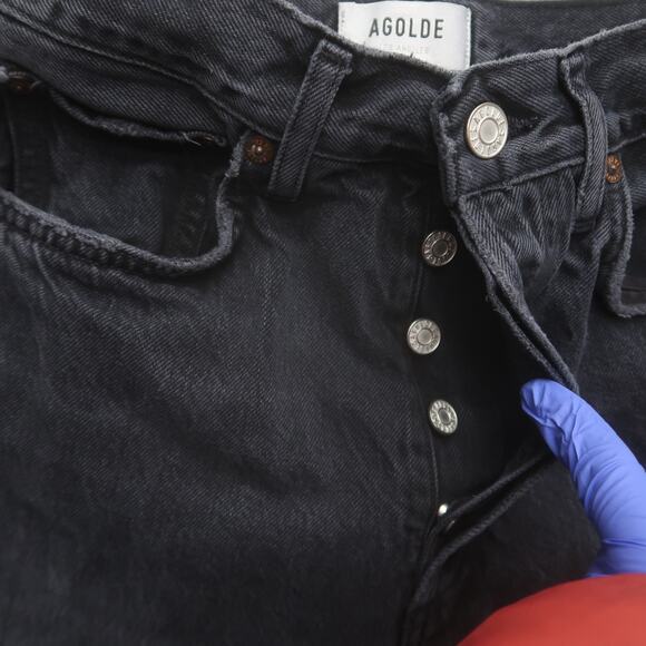 AGOLDE 90's Mid Rise Loose Jeans in Photogram Size 25 - Picture 10 of 14